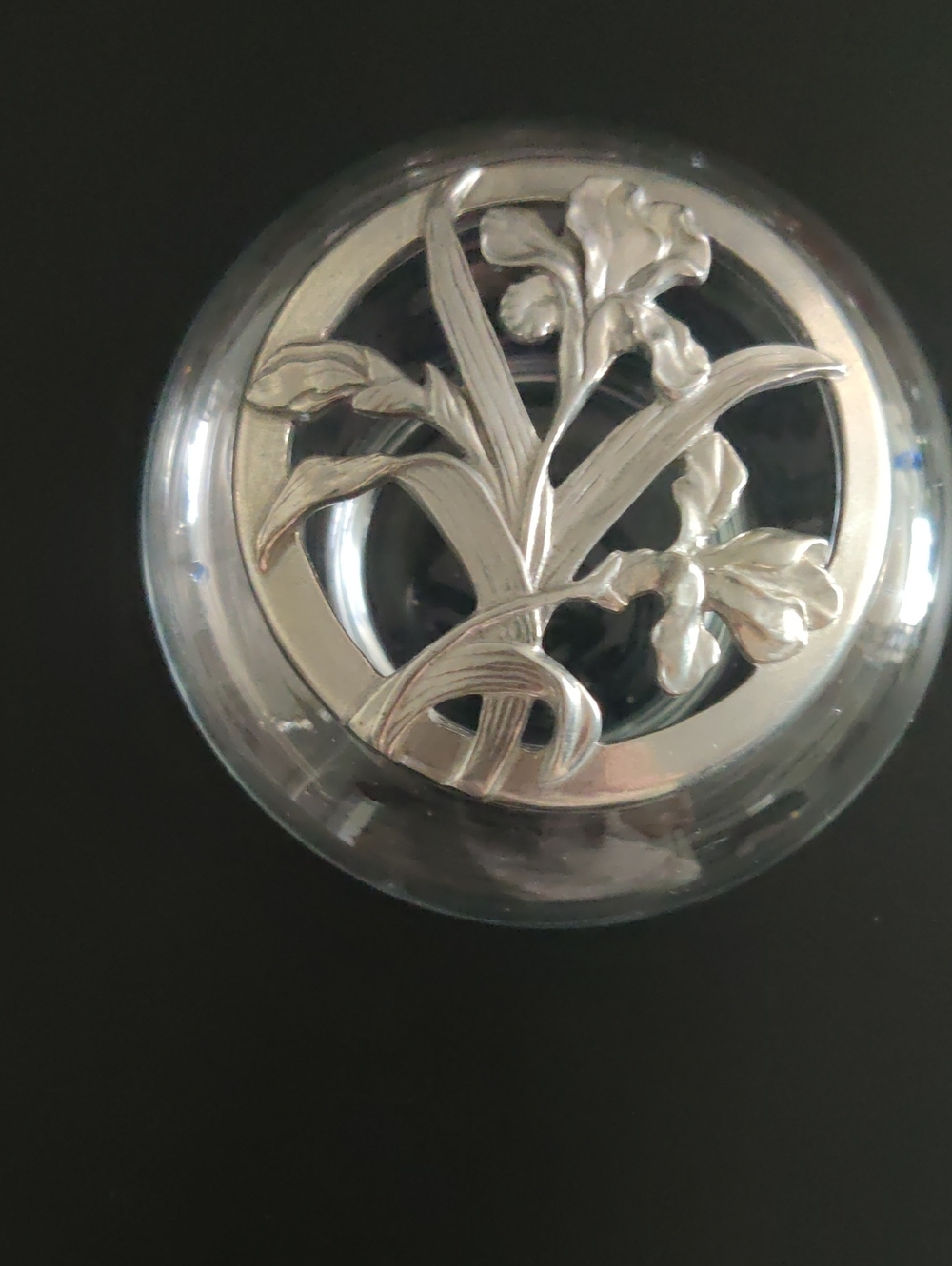 Seagull Pewter Floral Lilie Design Potpourri Trinket Box/Jar...